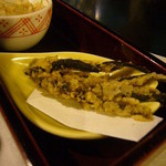 日本料理 小や町 - 前菜（小魚の揚物）