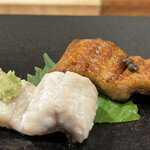 鮨 福萬 - 鰻　白焼き　タレ焼き