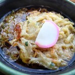 Azusagawa Sa-Bisu Eria Ku Darifu Doko To - かき揚げはペラっと薄く、冷凍蕎麦麺がなんとも不味い