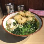 そばの神田東一屋 - アサソバビンボー！　
      朝そば＋えびかき揚げ！