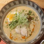 お酒と創作和食を楽しむお店 酒彩 たなか - 麦切り 鶏味噌うどん（ランチ）