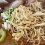 中華そば 我が家 - 麺アップ