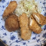 菊水 - ミックスフライ定食1000円