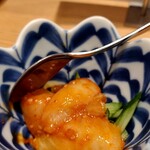 Sushi Sake Sakana Sugitama - エンガワのチャンジャ風