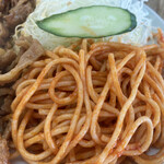 キッチン グラン - 付け合わせの赤スパ、好きなのよ。