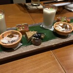 花殿 - 手前の照り煮が本当美味しかった！