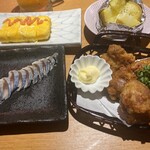 個室居酒屋 鳥ちゃん - 明大チーズだし巻き、唐揚げ、シメサバ、じゃがバター