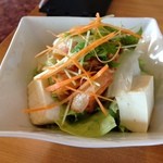 アサヒビール園 - 2013.08 ペアセットBの豆腐とキムチのサラダ