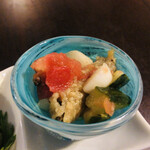 魚酔庭 - イワシと野菜のマリネ