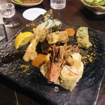 魚酔庭 - 創作天ぷら盛り合わせ