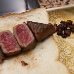 鉄板焼ステーキ 一ッ葉ミヤチク - 