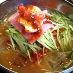 K-DINING Cafe とんがらし - ランチの水冷麺（2009/8）