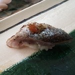 寿司割烹 魚紋 - 秋刀魚（炙り）