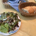トラットリア・イタリア - セットサラダ　パン