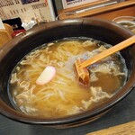 うどん道場 - かすうどん 大盛り かす一盛トッピング ※ネギ、水菜抜き