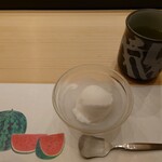 おたる政寿司 - ライチのシャーベットとあがり
