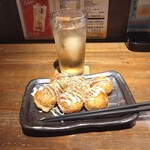 Takoyaki Uekiya - たこ焼きにジンジャエール