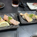 生吉 - 炙りチーズサーモン　500円