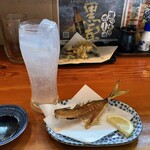 活魚料理 広海 - お造りの後で骨せんべいにして貰いました！