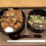 美唄 そば 大地 - 帯広豚丼定食