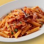Penne Arrabbiata with Bacon and Onions