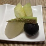 なな川 - フルーツ〜メロン、ピオーネ、梨のコンポート