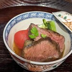 軽井沢 日本料理 大嶋 - 牛肉の炊き合わせ