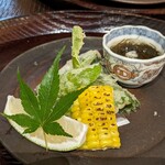 Karuizawa Japanese cuisine Oshima - 蔬菜天婦羅