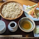 Asama Okina - 天麩羅蕎麦　蕎麦汁と天汁が別々なのが嬉しい
