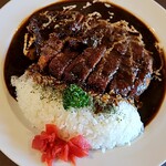 レストラン ユっぴー - 料理写真:・ビーフカレーライスカツのせ1357円