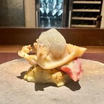 アカ - 2023.7.  北寄貝の薪焼き 生ハムのソース