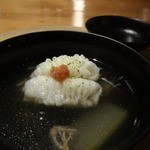 六雁 - 鱧の葛たたき椀　冬瓜