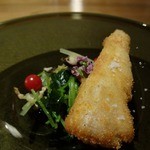 六雁 - 朝摘み野菜のお浸しと・・