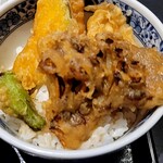 うどん家 こむぎ - ミニ天丼アップ
