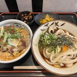 梅八 - かつ丼セット（冷やしぶっかけうどん）