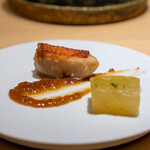 Sushi Kagura - 金目鯛のオニオンソース焼き