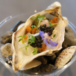 セリュー - ランチコース 9680円 の兵庫 牡蠣 キャビア アオリイカ