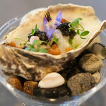 セリュー - ランチコース 9680円 の兵庫 牡蠣 キャビア アオリイカ