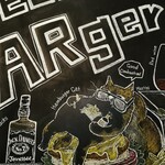 GEORGE'S BARger - テーブル席上の黒板アート