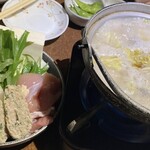 鶏皮鶏飯 - 