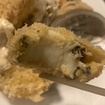 ちかさんの手料理 - アワビのフライ断面