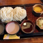 元祖白石うーめん処なかじま - 味3種と天ぷら1650円