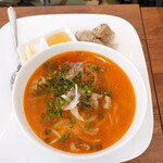 アジアの屋台飯LOTUS - 牛すじフォー＆揚げ春巻プレート　990円