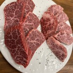 焼肉かのん - ヒレとサガリ(この日はサガリも◎)