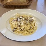 Mamma Pasta BAOBAB - たまごとベーコンのカルボナーラ。