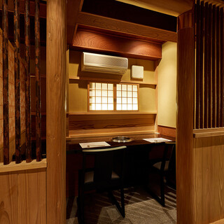 2名様の半個室カウンター