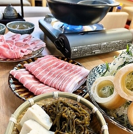 幻の島豚 石垣島アグー しゃぶしゃぶ食べ比べセット【一人前】