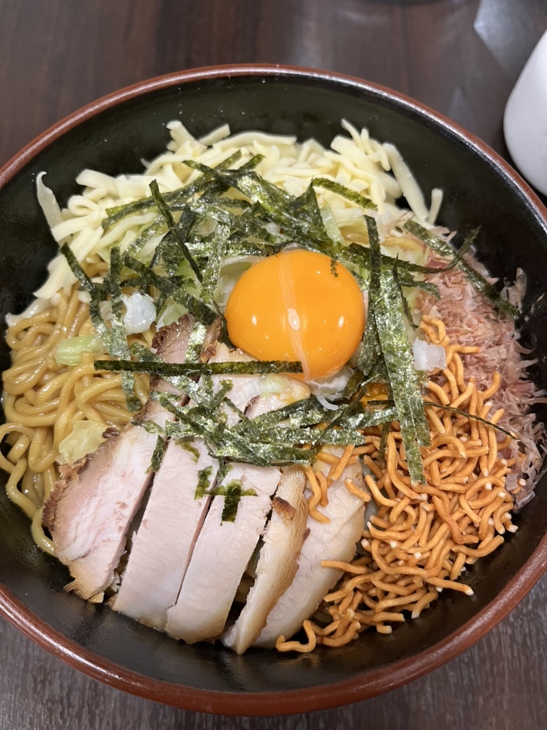油そば 油そば 豚魂 二子新地店 TON-KON Abura Soba with a Giant Slice