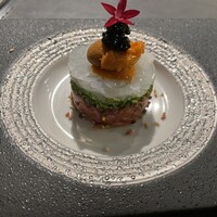 NoruraDa - アオリイカと和牛のフェ　　最初にこちらのお料理で完璧にノックアウトでした～