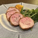 PIZZERIA OSTERIA CAPO - 国産豚フィレ肉のパンチェッタ包み焼き